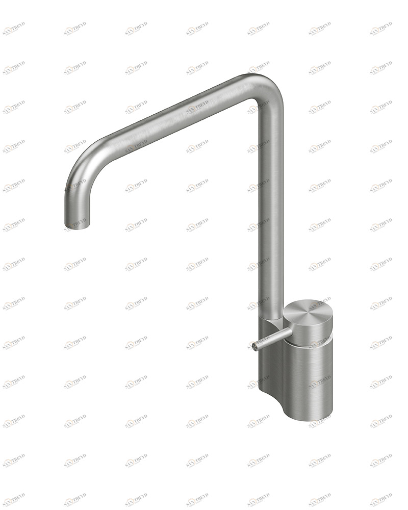 Inox. 136. Смеситель для кухонной мойки. Quadrodesign