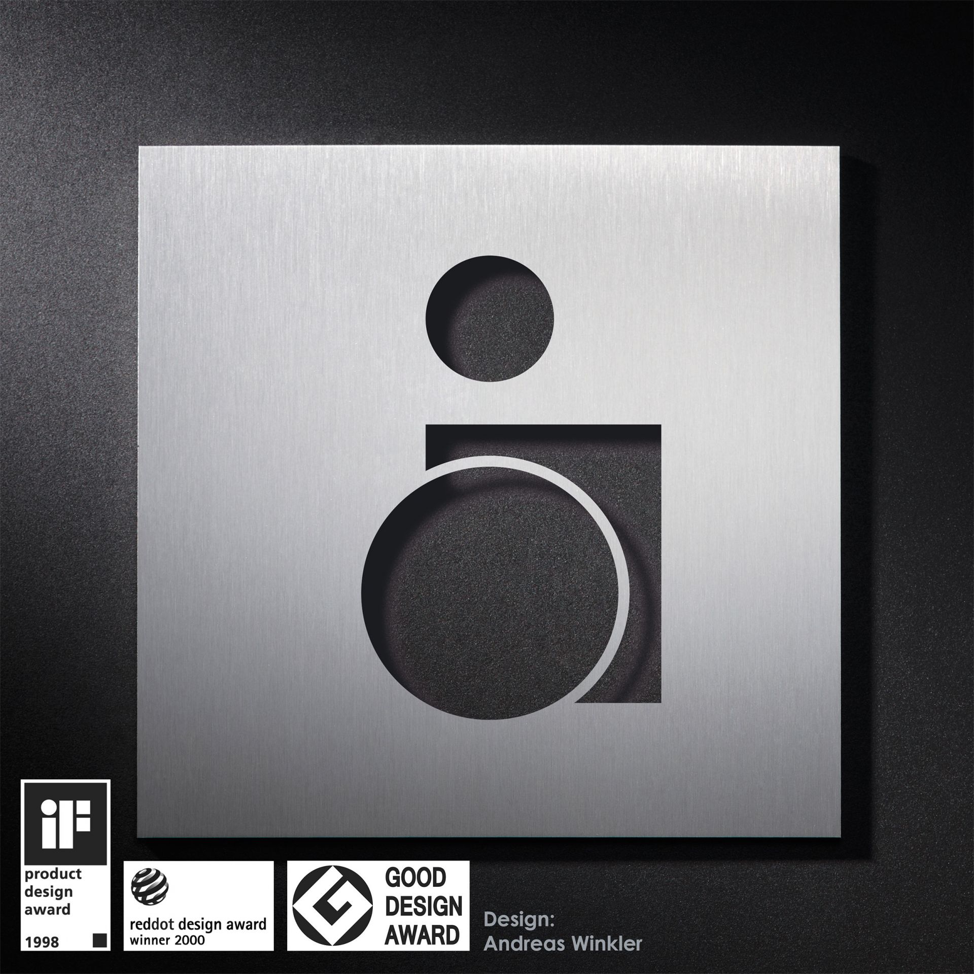 PS0601 Пиктограмма туалета подписывает пользователей инвалидных колясок PHOS 