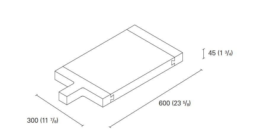 Деревянная прямоугольная разделочная доска e15 CHOP ARCH-00008702 - Вид №4