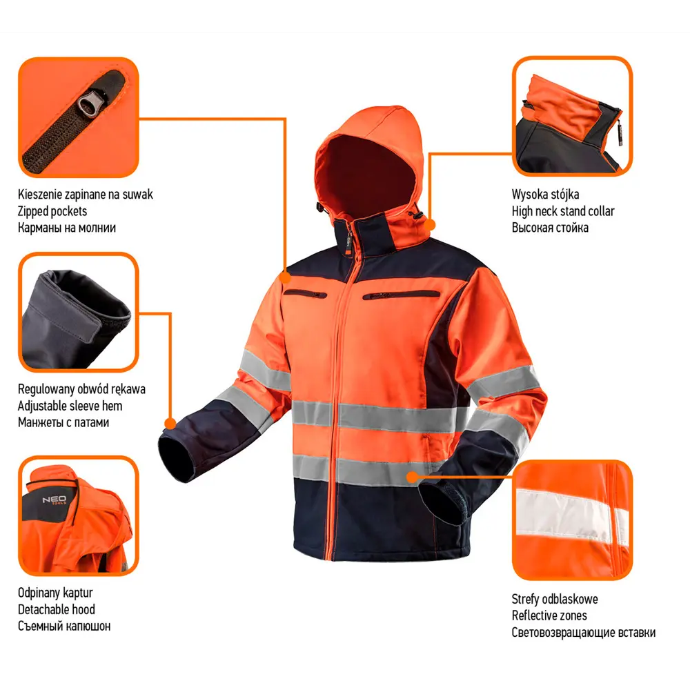 Куртка Neo Softshell, светоотражающая, размер L 82775433 STLM-2109812 Neò  - Вид №1