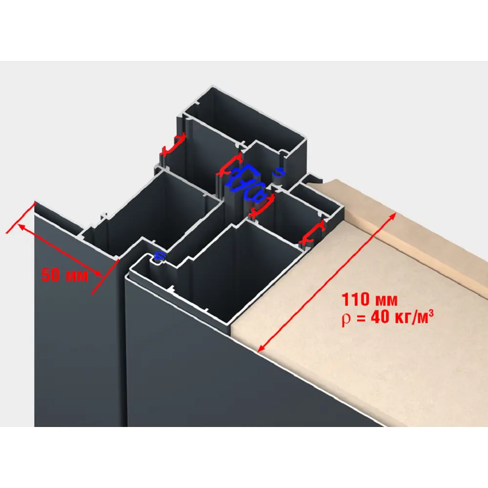 Дверь входная металлическая Термо 88x205 см левая калаб темное дерево DOORHAN STLM-2181523 - Вид №3