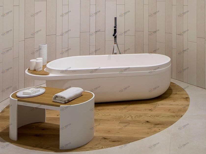 KRION Отдельностоящая овальная ванна Aro sun-id-1496821