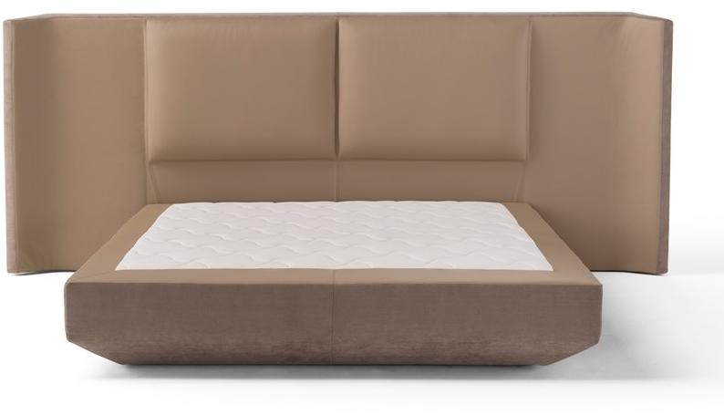 AMURA Кровать двуспальная в коже с высоким изголовьем Panis sun-id-1348526 - Вид №2