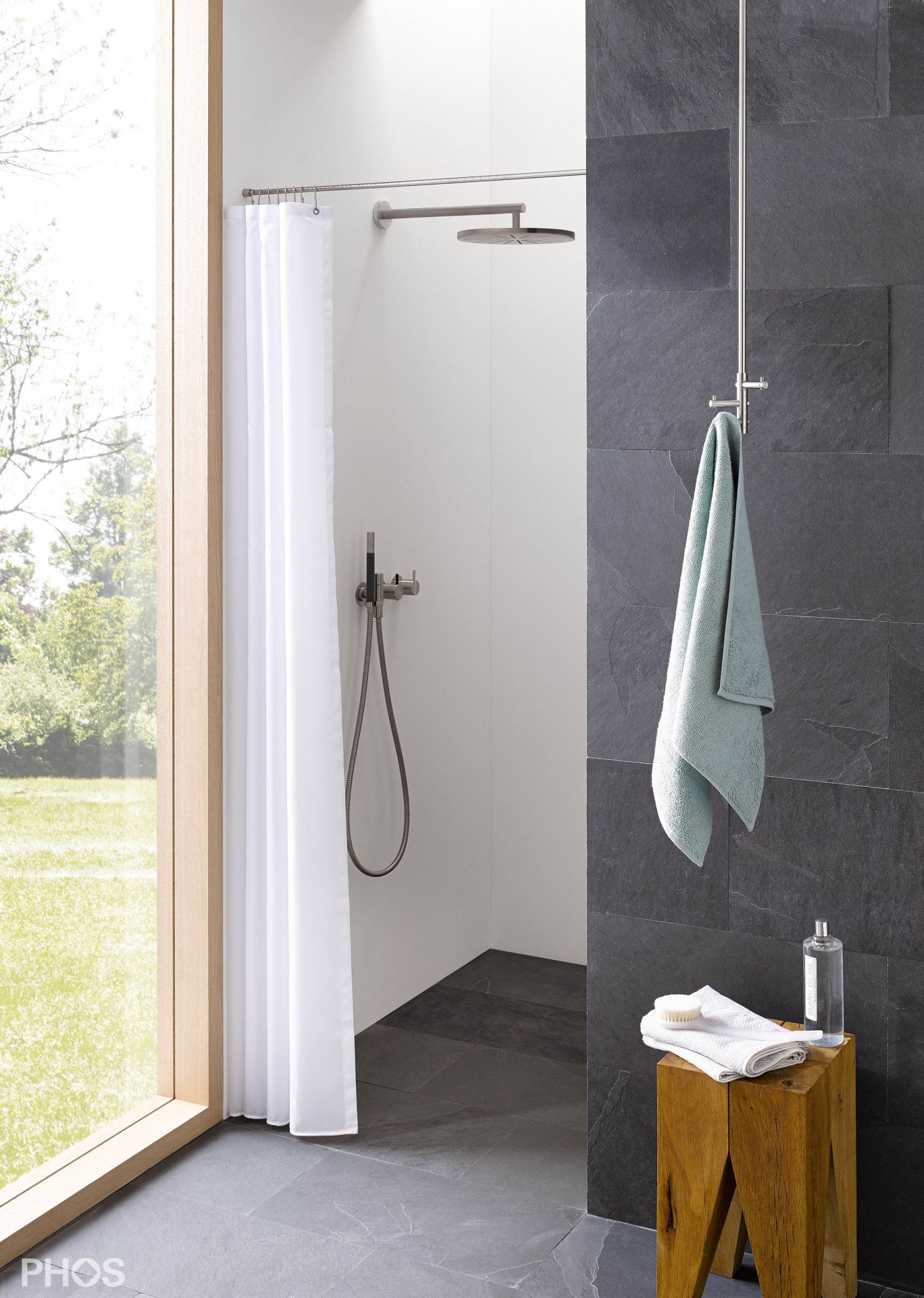 T3-B Полотенцедержатель для потолочного крепления с вращающимся крючком. PHOS  - Вид №1