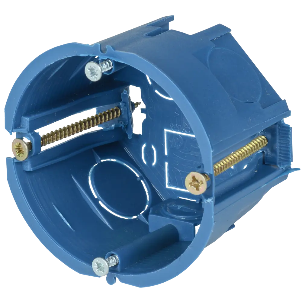 Подрозетник одноместный IEK для полых стен 68x45 мм цвет синий Santreyd STLM-2039069