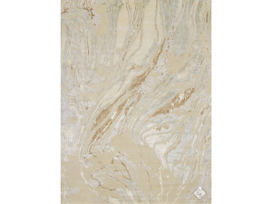 Прямоугольный ковер из шелка и шерсти