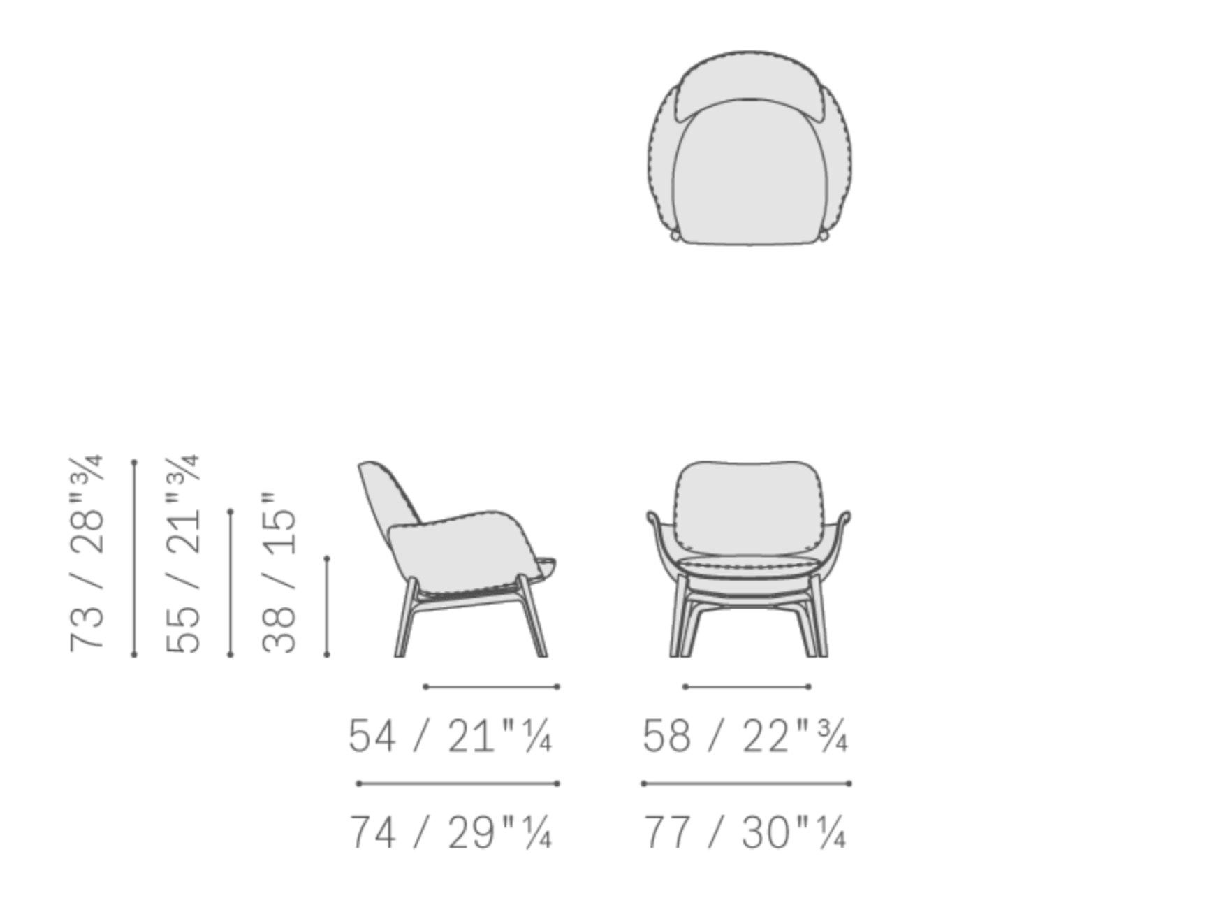 Кожаное кресло с подлокотниками Poltrona Frau коллекция-диваны и кресла ARCH-00115103 - Вид №10