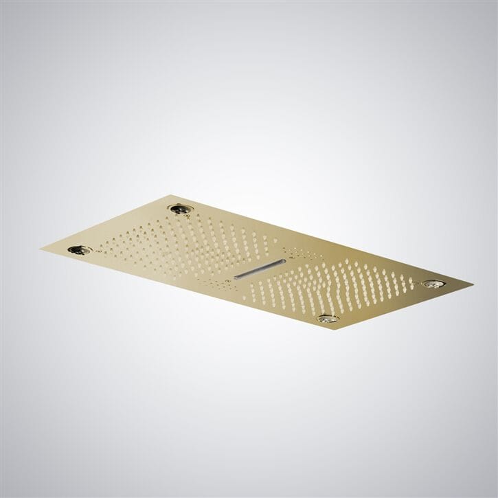 Светодиодная потолочная насадка для душа из нержавеющей стали Fontana Showers Luxe Fontaine ARCH-00029169 - Вид №15