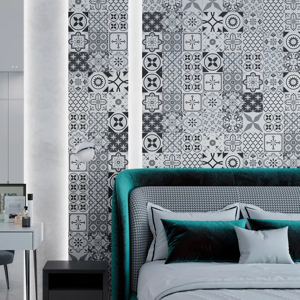 Глазурованный керамогранит Abgres Pachwork 60x60 см 1.44 м² матовый цвет серый Santreyd STLM-2008232 - Вид №3