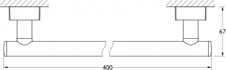 030 Держатель полотенца 40 см ESP FBS Esperado - Вид №1