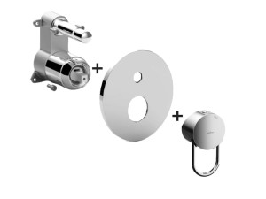 Однорычажный встраиваемый смеситель для душа с переключателем