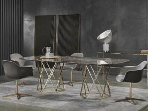 Marelli Прямоугольный обеденный стол из мрамора Tatlin