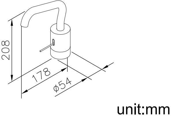 JUSTIME Смеситель для раковины, однорычажный, из хромированной латуни, с регулируемым изливом Lucky 7 6777-90-80cp - Вид №4