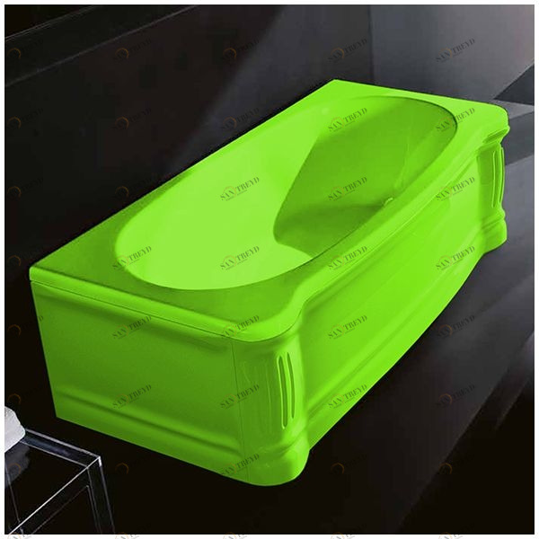 Ванна Gruppo treesse New Classic VTL-V6770-DX-S салатовая прямоугольная правая VTLV6770DXS