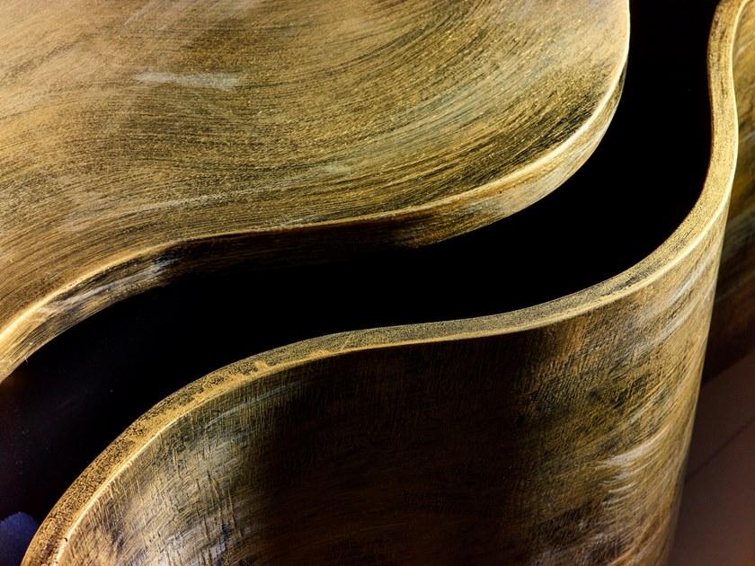 IndakoLab Подвесная тумба под умывальник из массива дерева с ящиками sun-id-1475488 - Вид №2