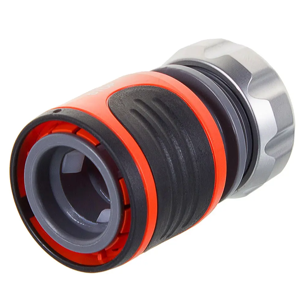 Коннектор для шланга быстросъёмный с автостопом Gardena Premium 1/2 дюйма STLM-2173549 - Вид №1