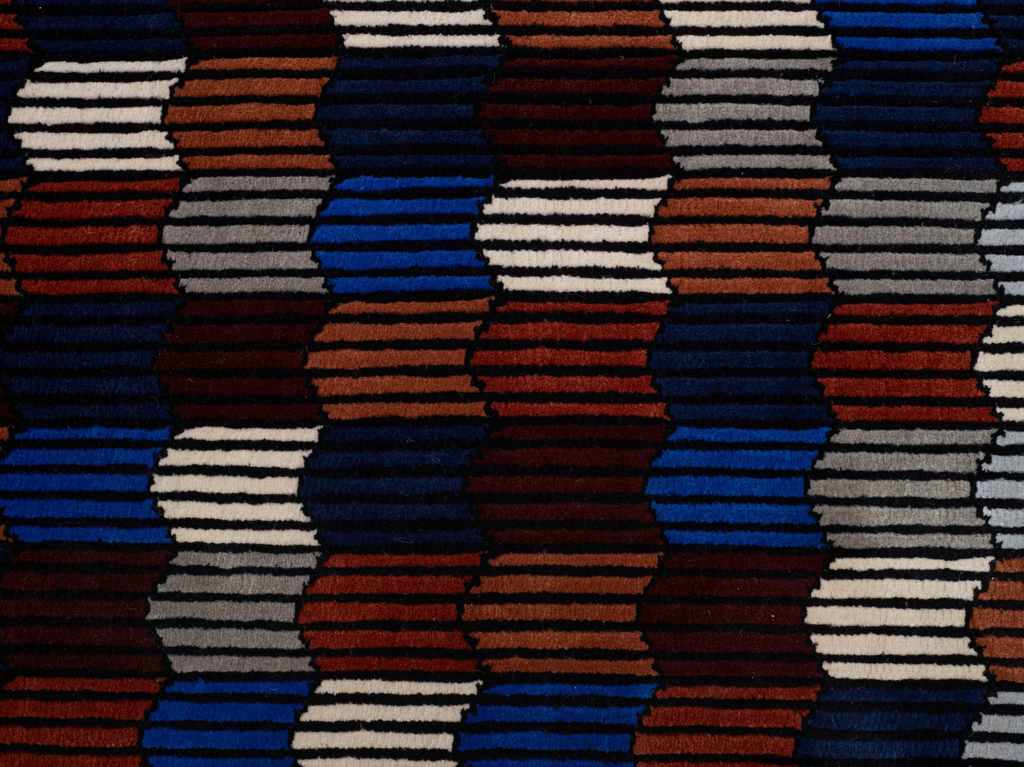 Прямоугольный ковер ручной работы из шерсти с геометрическим рисунком Ligne Roset MÉMOIRE D’UNE TRAME ARCH-00076575 - Вид №2