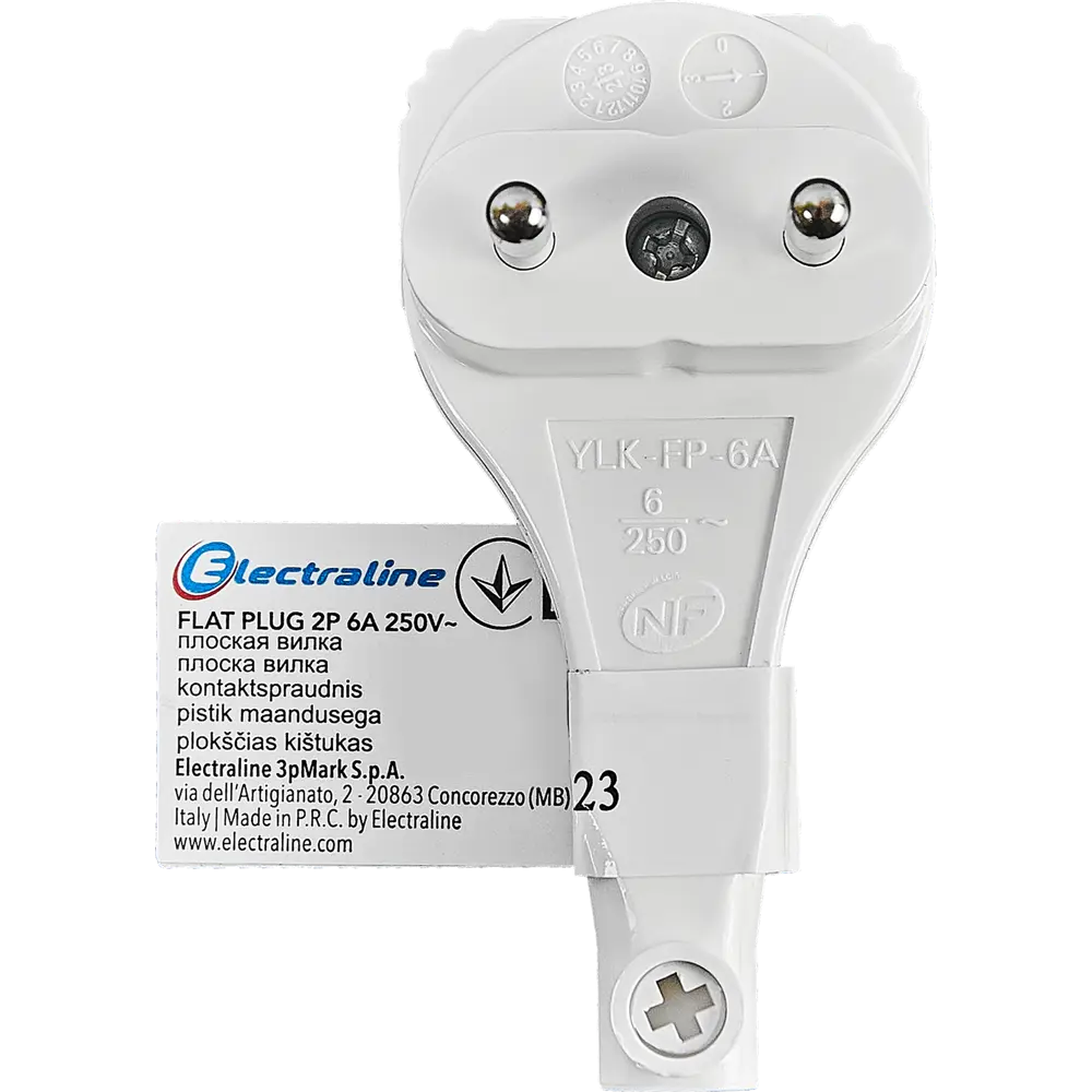 Вилка Electraline угловая для скрытого монтажа за мебелью 89336195 STLM-1104929 - Вид №1