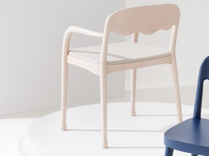 Billiani Кресло из дерева с подлокотниками Frisée 252 - Вид №1