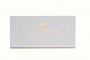 TCTINWH Плитка с декоративным логотипом Thomas Crapper Albus White Thomas Crapper