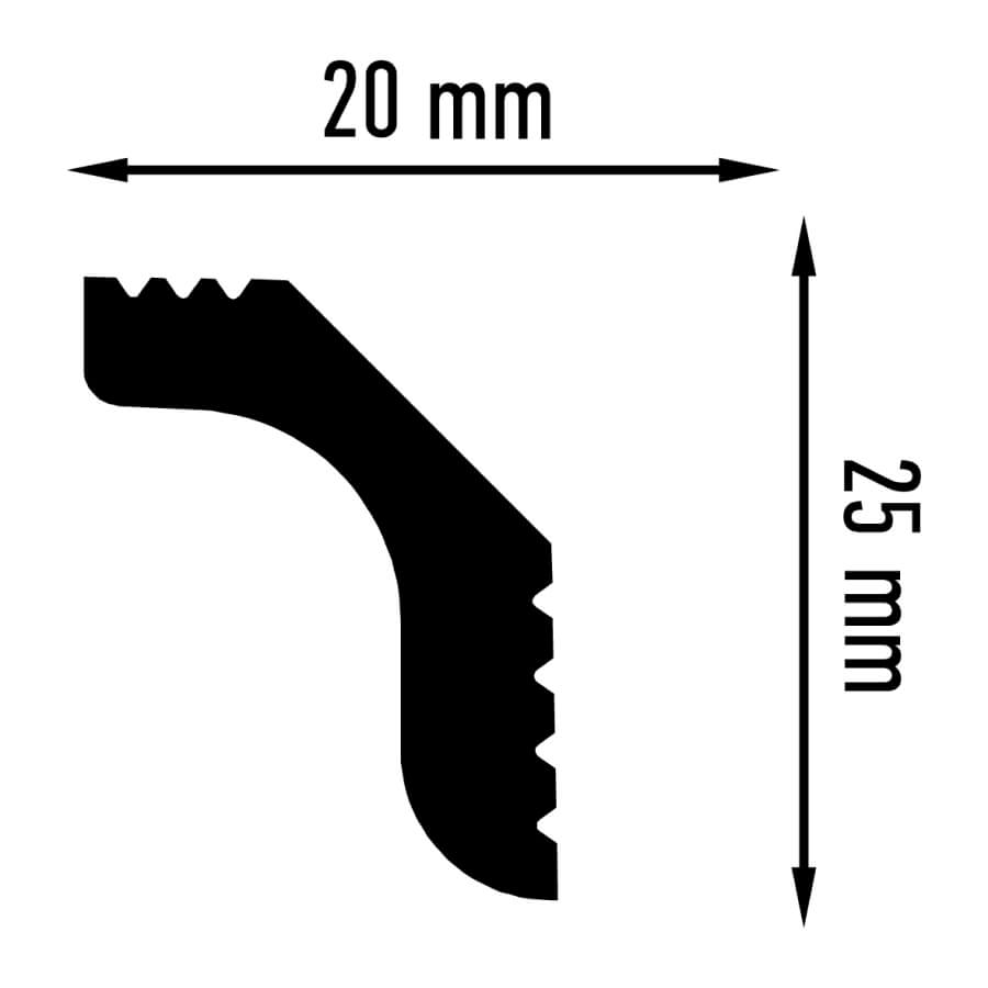 Уголок внутренний C 20/25 (25*4) STSR-2122 ПЛИНТЭКС  - Вид №1