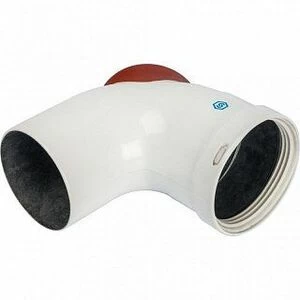 Угол дымохода STOUT DN80 87 градусов с инспекционным патрубком