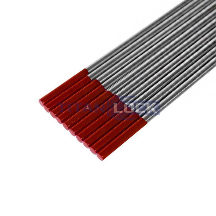 Вольфрамовый электрод WT-20 (красный), диам. 1,0 мм, TLWT2010 TITAN LOCK 