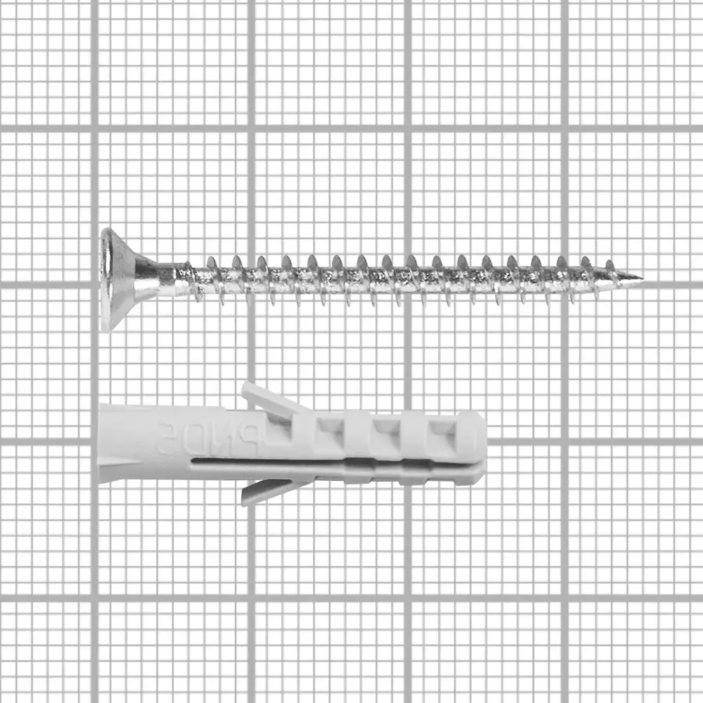 Дюбель распорный нейлоновый Dilwis 5x25мм 100 шт. в комплекте с шурупом STLM-2046070 - Вид №6