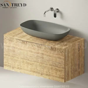 Flaminia BOX Настенная тумба для раковины 105 см с 1 ящиком BX835.WW