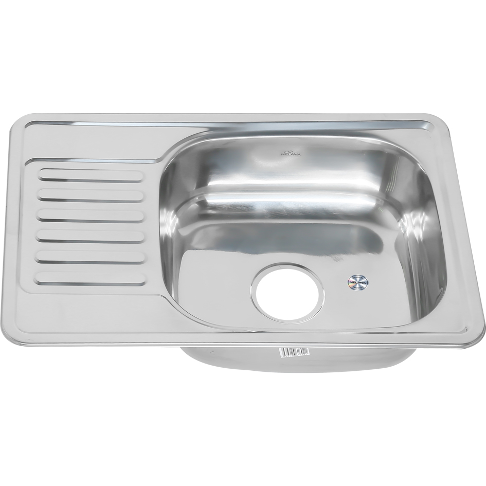Мойка 6642 U MELANA 0,6/160 врезная прямоугольная с сифоном (218 t *10) 218 t (*10)