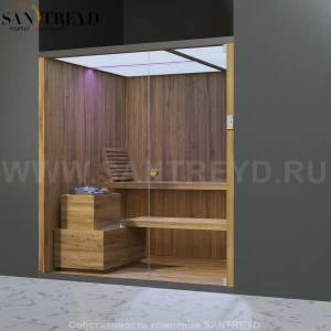 Effegibi BODYLOVE S BL20200001 Сауна. Установка: в нишу. Мощность: 8 кВт макс. Размеры: длина 200 см, ширина 176 см. Отделка: термообработанная древесина.