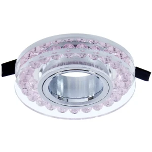 Светильник встраиваемый Fametto Peonia P102, GU5.3, цвет розовый 16914341 STLM-2181302