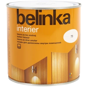 Покрытие защитно-декоративное для дерева Belinka Interier цвет белый 0.75 л