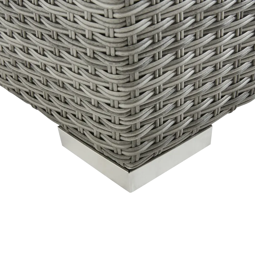Шезлонг Naterial Davos 196x65x92 см алюминий/искусственный ротанг серый STLM-2124394 - Вид №8