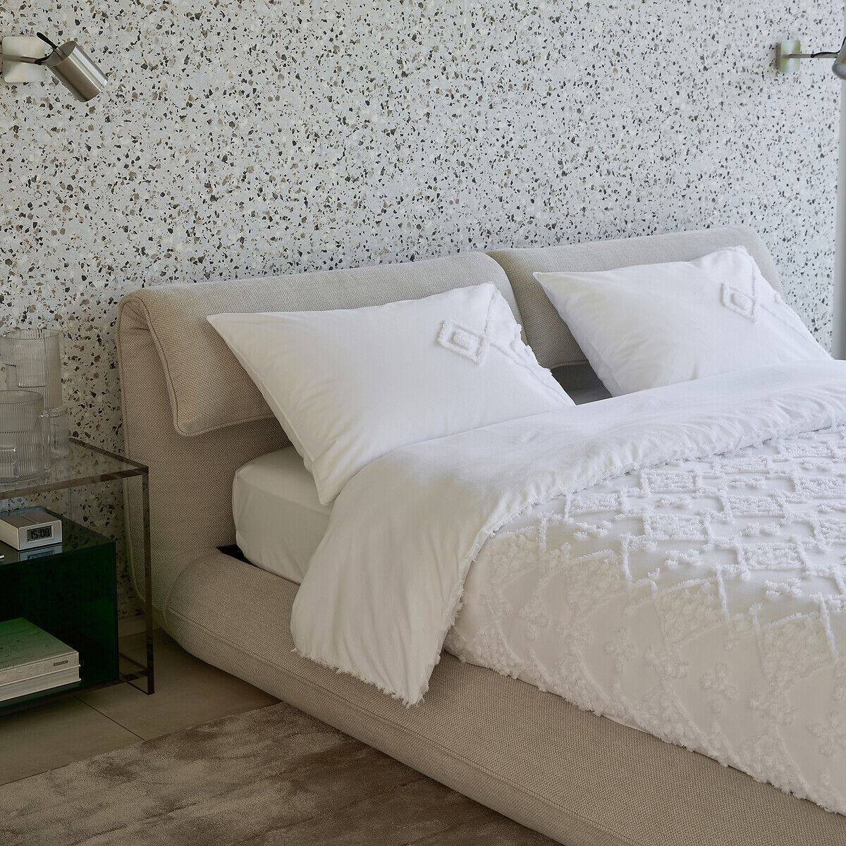 Двуспальная мягкая кровать из ткани с регулируемым изголовьем AMPM PAOL ARCH-00026430 - Вид №5