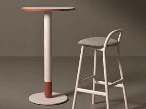 Very Wood Высокий круглый деревянный стол  Cigar_in/cigar_out