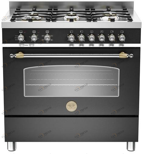 Bertazzoni Профессиональная отдельно стоящая кухня из нержавеющей стали Heritage sun-id-1348356