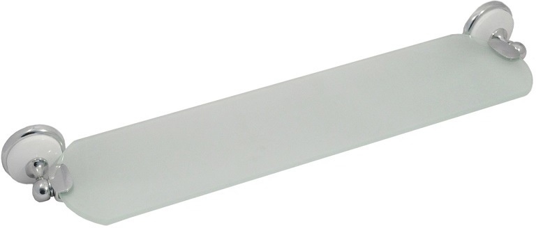 90454862 Полка стеклянная B-51111 хром Blanco STLM-0229362 SOLINNE
