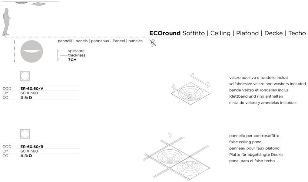 Slalom Звукопоглощающие потолочные панели из полиэфирного волокна Ecorange sun-id-1400599 - Вид №5