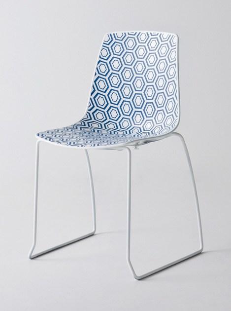 GABER Штабелируемый стул на салазках из технополимера Alhambra sun-id-1470399 - Вид №2