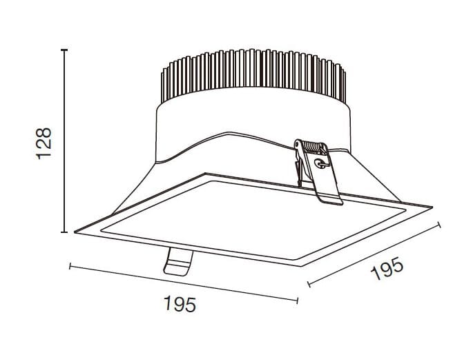 Круглый литой алюминиевый потолочный светильник WayPoint ALL ARCH-00057132 - Вид №4
