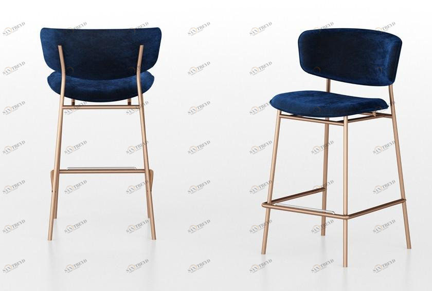 Calligaris Бархатный табурет с подставкой для ног Fifties sun-id-1385165