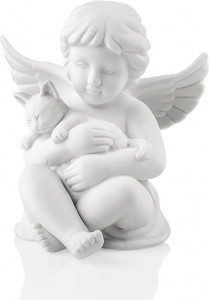 10607108 Rosenthal Фигурка Rosenthal Ангел с котенком 10,5см, фарфор Фарфор