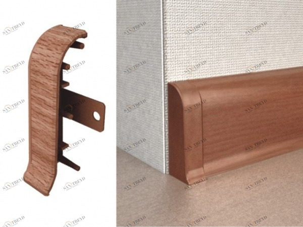 Заглушки торцевые с текстурой 186 Дуб марокканский (пара) RICO LEO 2541314