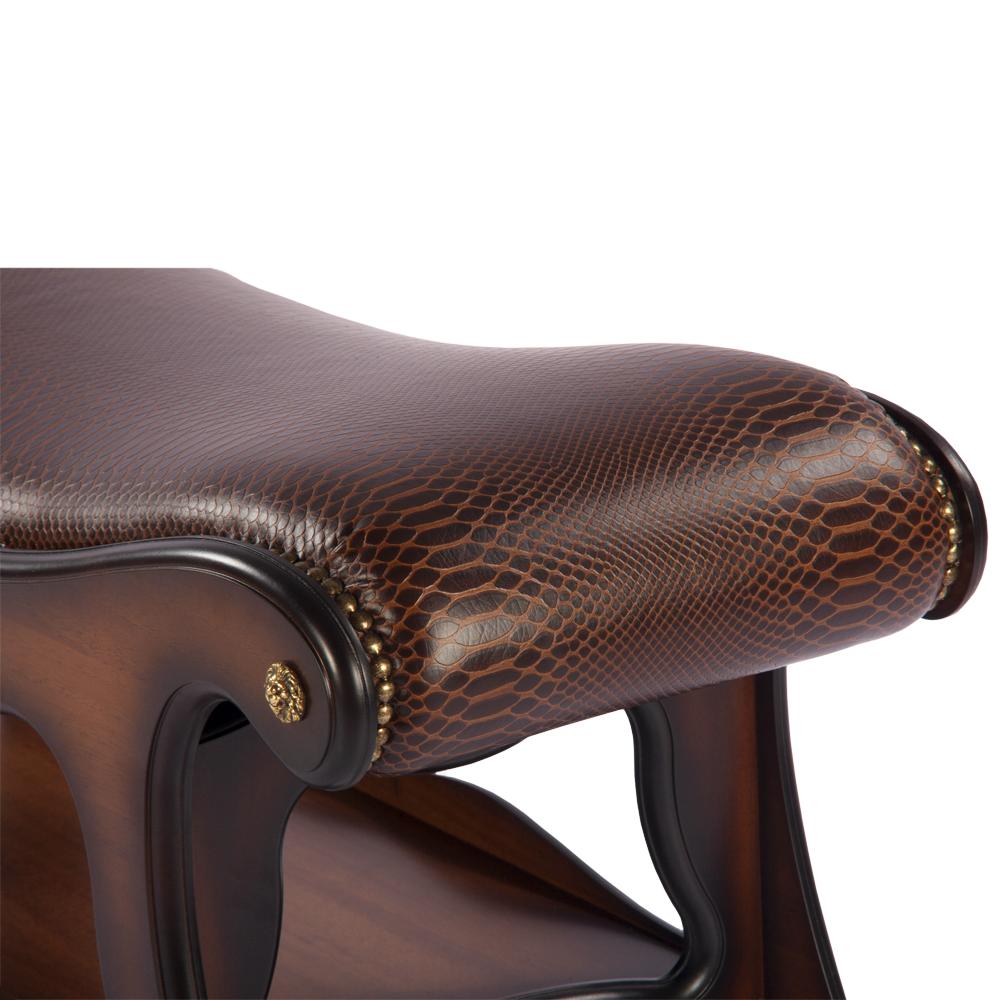 11139 Скамья Сорренто 2 Орех Рептилия Браун BOGACHO 4627138218334 - Вид №4