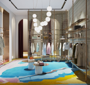 Прямоугольный ковер ручной работы