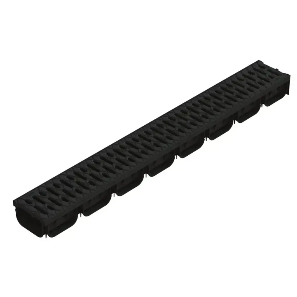 Лоток Standartpark Spark 2 пластиковый 1000x125x70 мм с пластиковой решеткой класса А15 STLM-2018507
