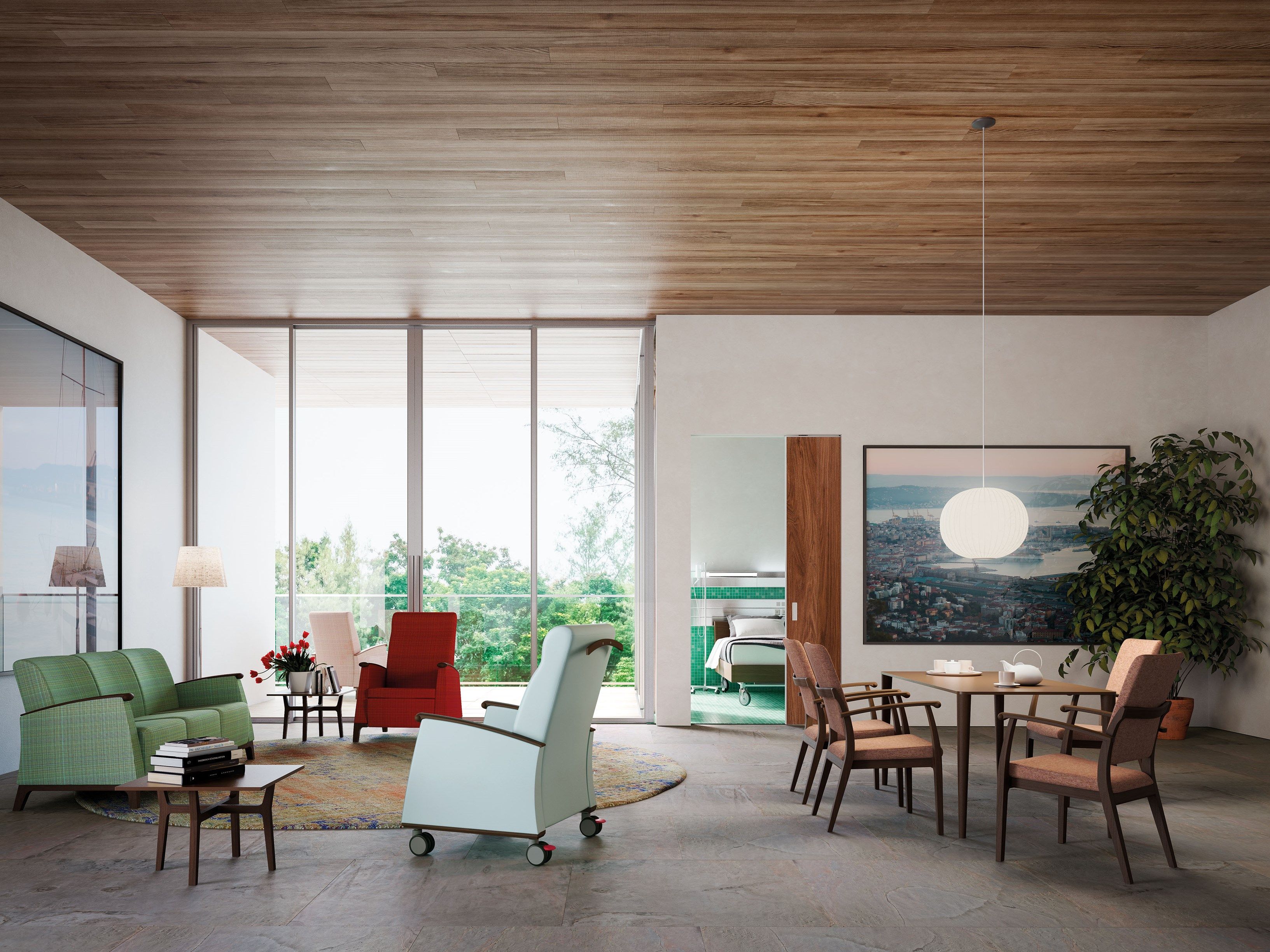 3-местный тканевый диван PIAVAL MAMY - HEALTH & CARE ARCH-00081868 - Вид №3