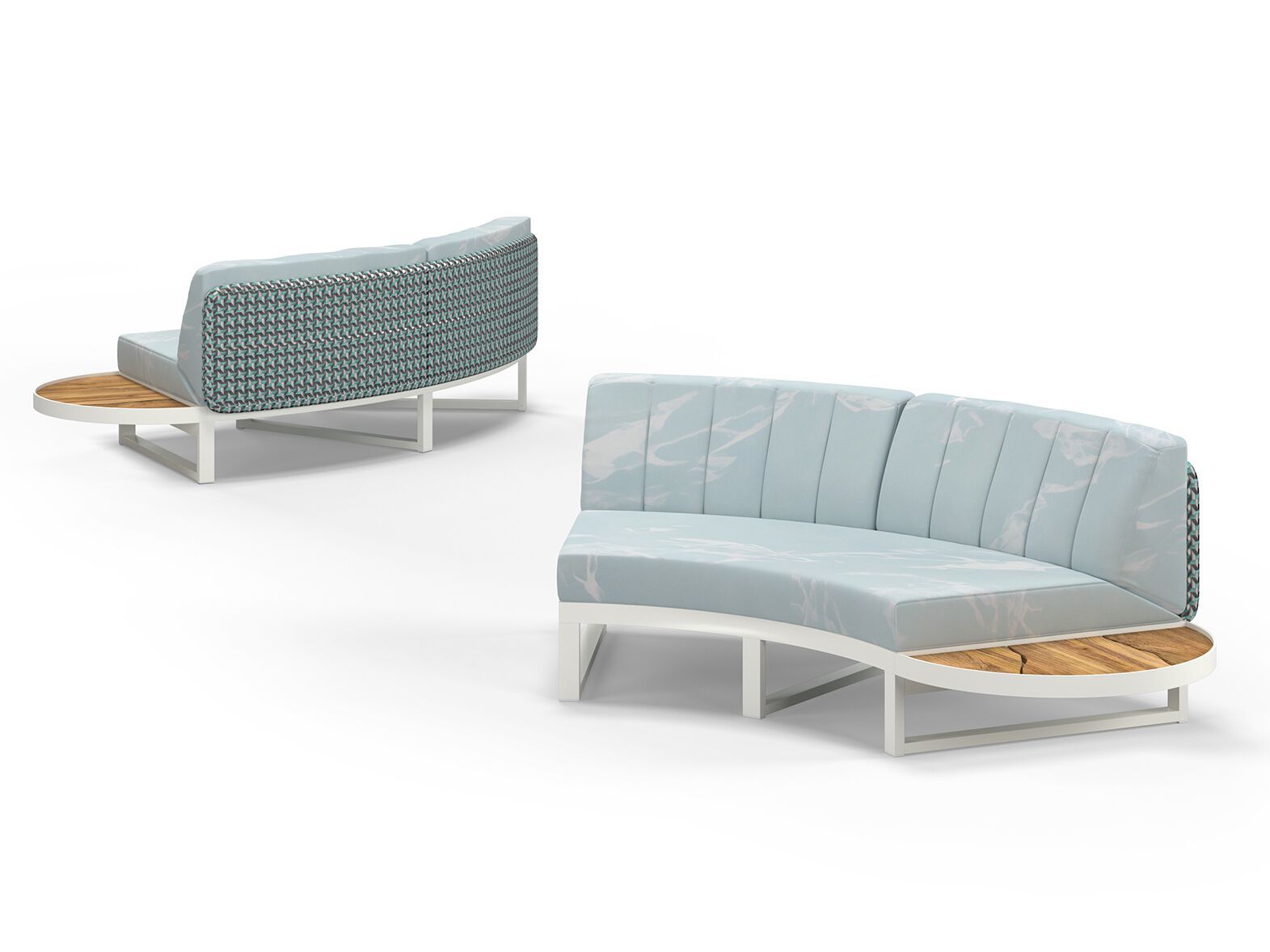 Модульный изогнутый садовый диван из ткани MAMAGREEN Munia ARCH-00125657 - Вид №5