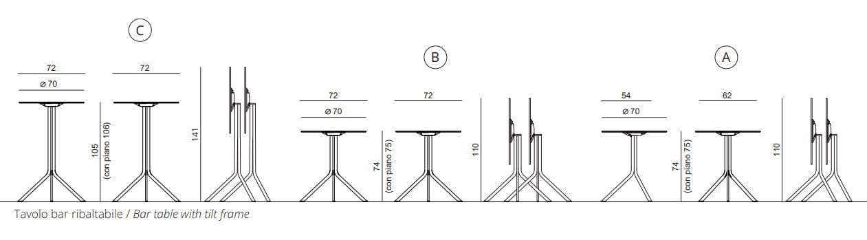 Круглый стол с откидной крышкой Urbantime OREKA ARCH-00043064 - Вид №3